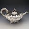 1847 British Antique Sterling Silver Melon-shaped Teapot 696g Charles&George